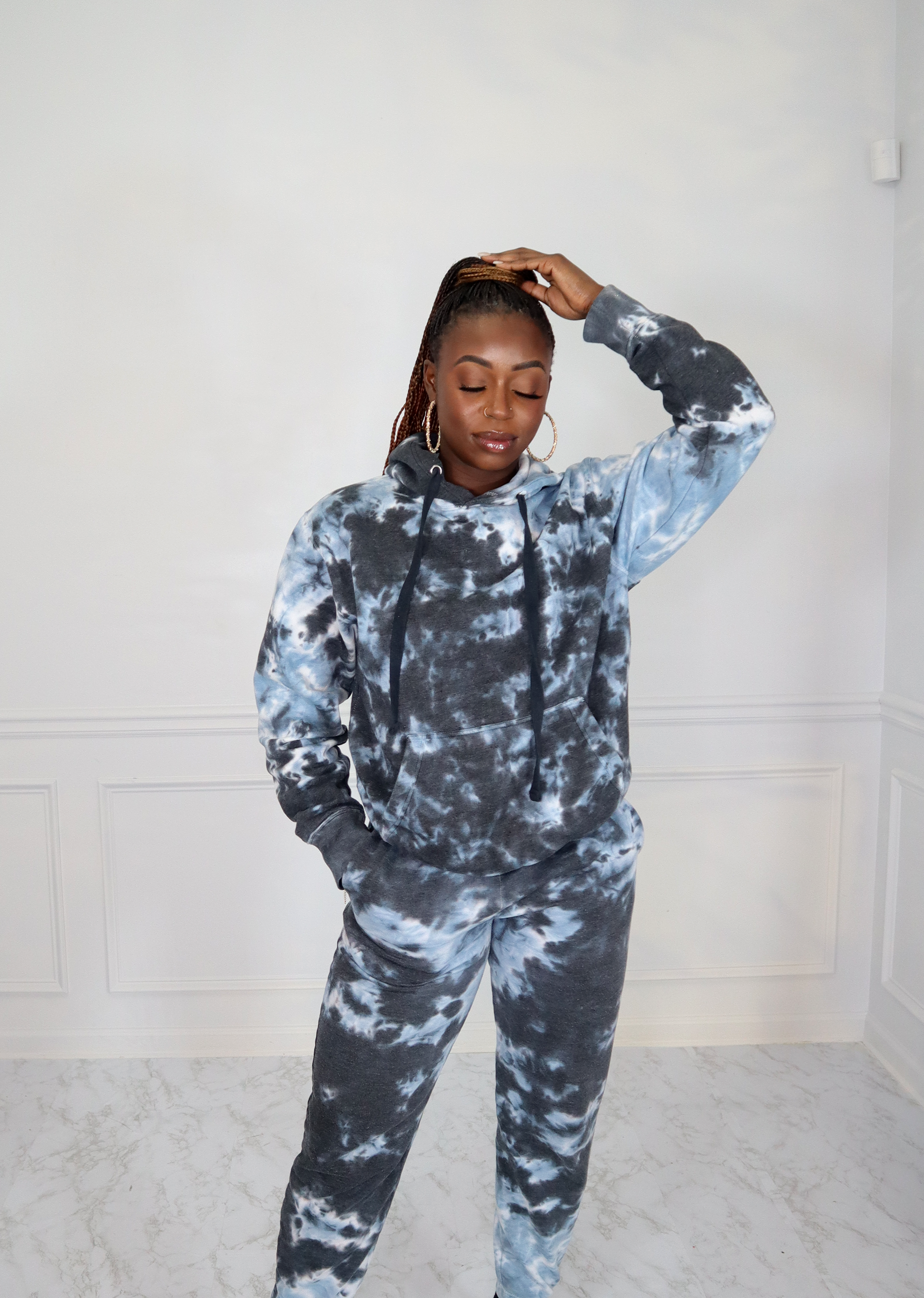 Tie dye 2024 sweatsuit sets